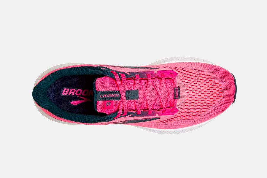 Brooks Launch 8 Road Löparskor Dam - Rosa/Marinblå - 7523-MBKSX